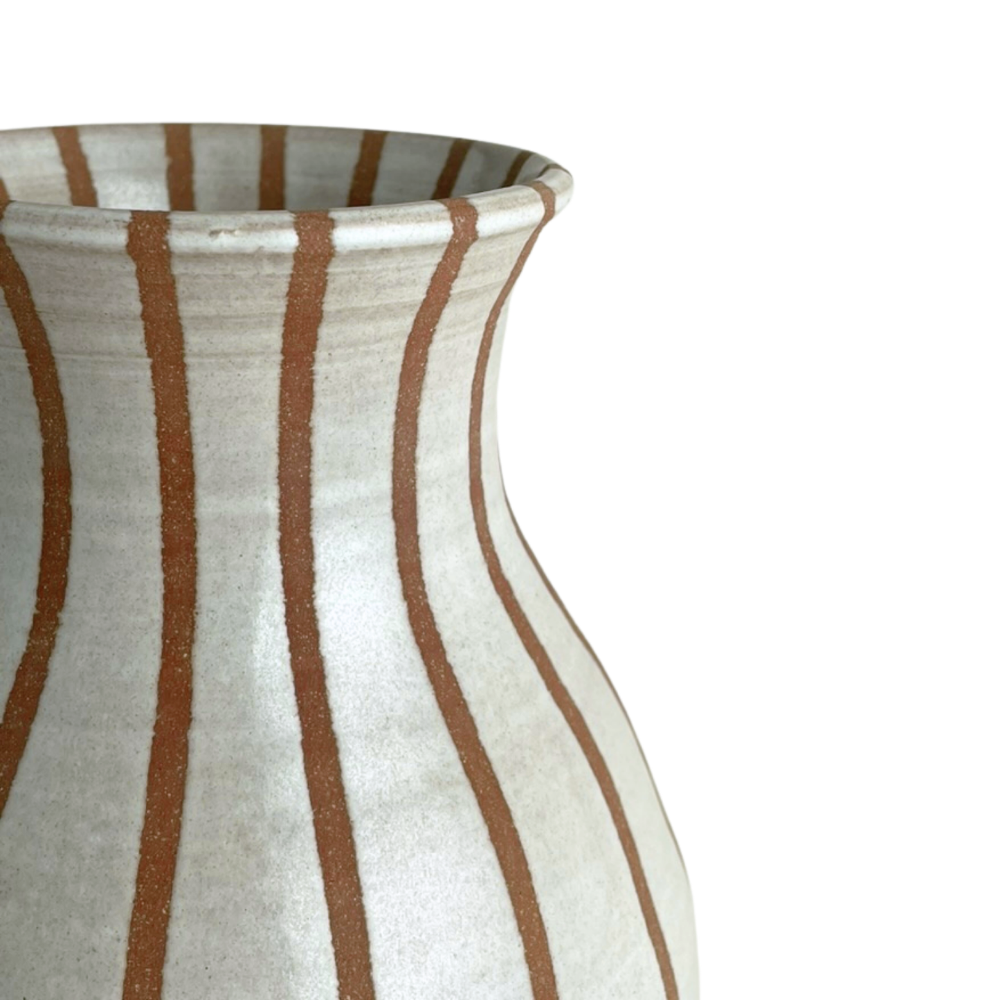 VASE // STRIPED EARTHENWARE