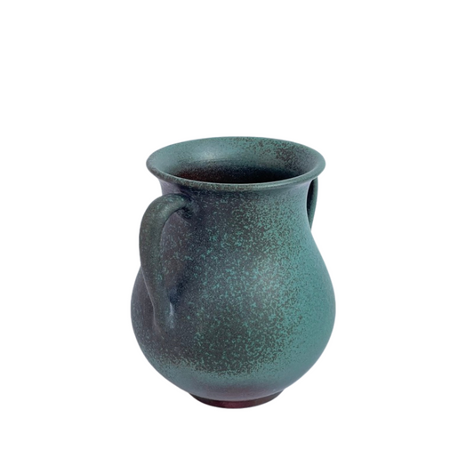 VASE // DOUBLE HANDLED SEA GREEN