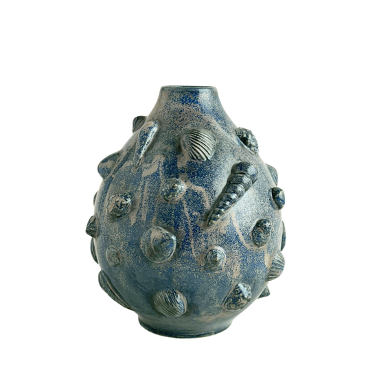 VASE // NAVY SHELLSCAPE