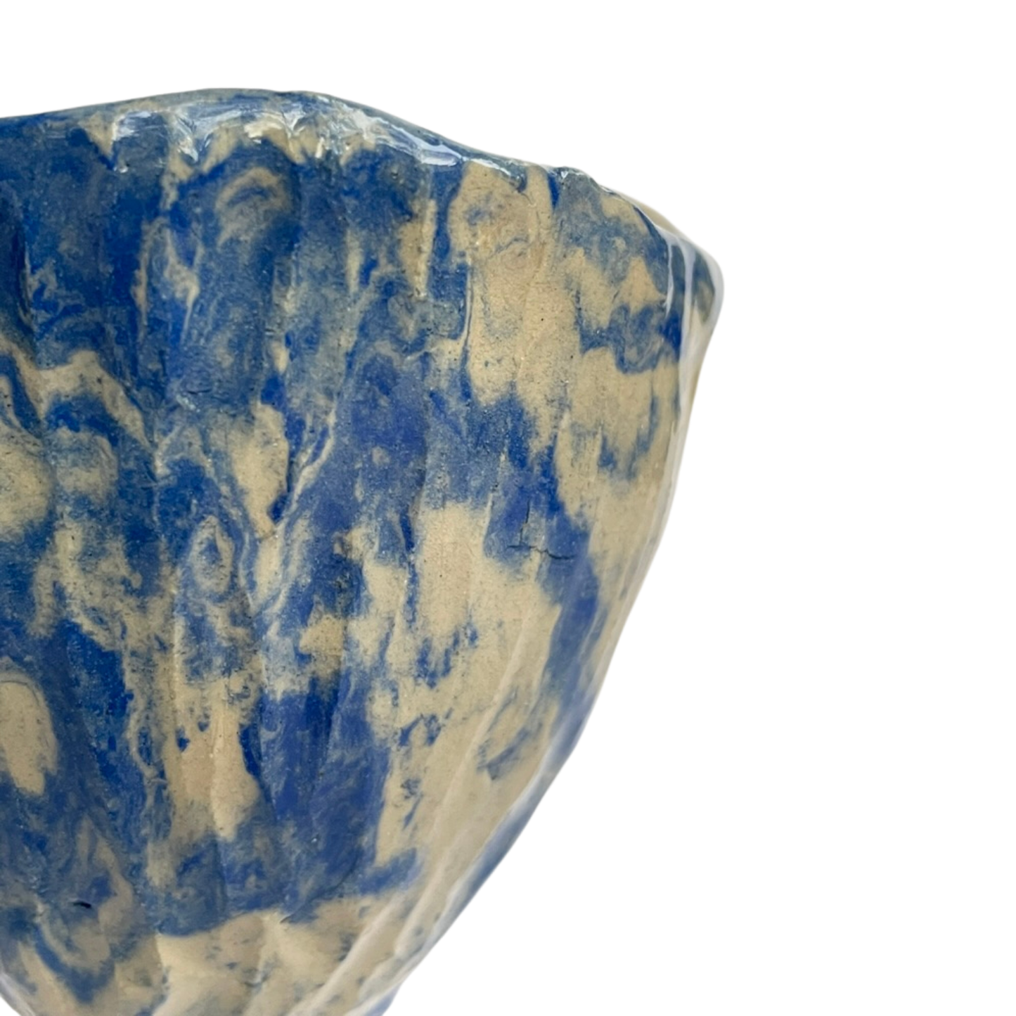 CUP // BLUE BEIGE GLOSSY