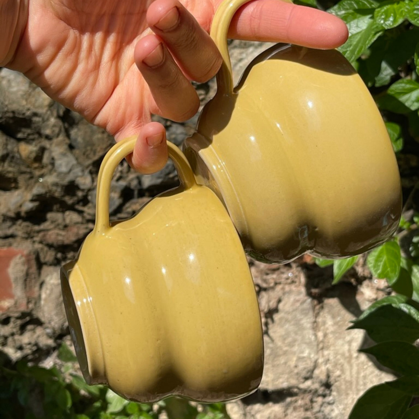 CAPPUCINO MUG // SUNFLOWER