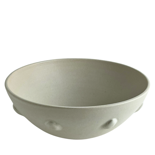 BOWL // LARGE SATIN WHITE SHELLS