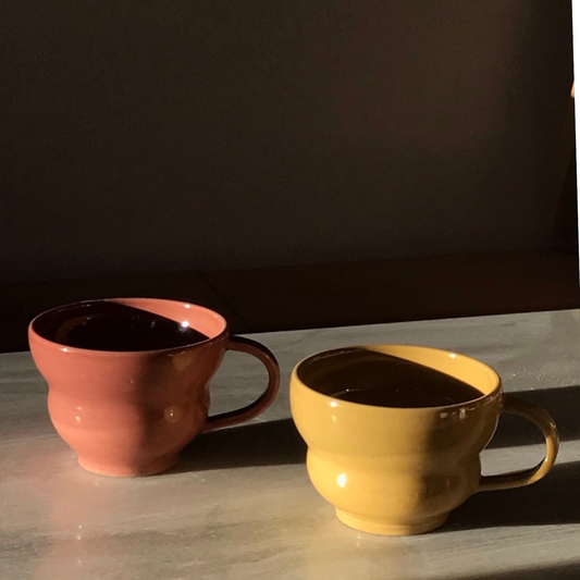 CAPPUCINO MUG // SUNFLOWER