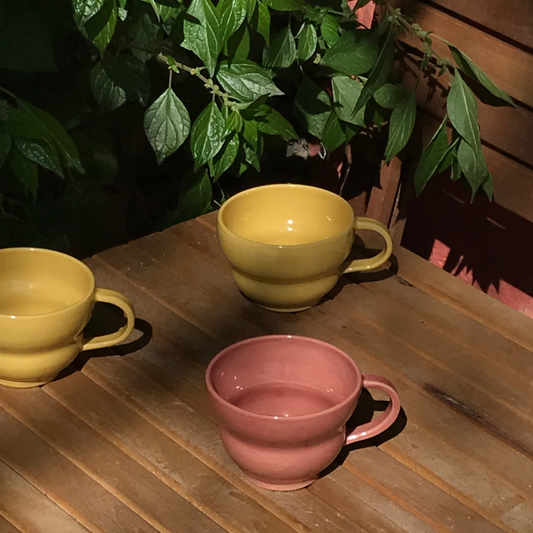 CAPPUCINO MUG // SUNFLOWER