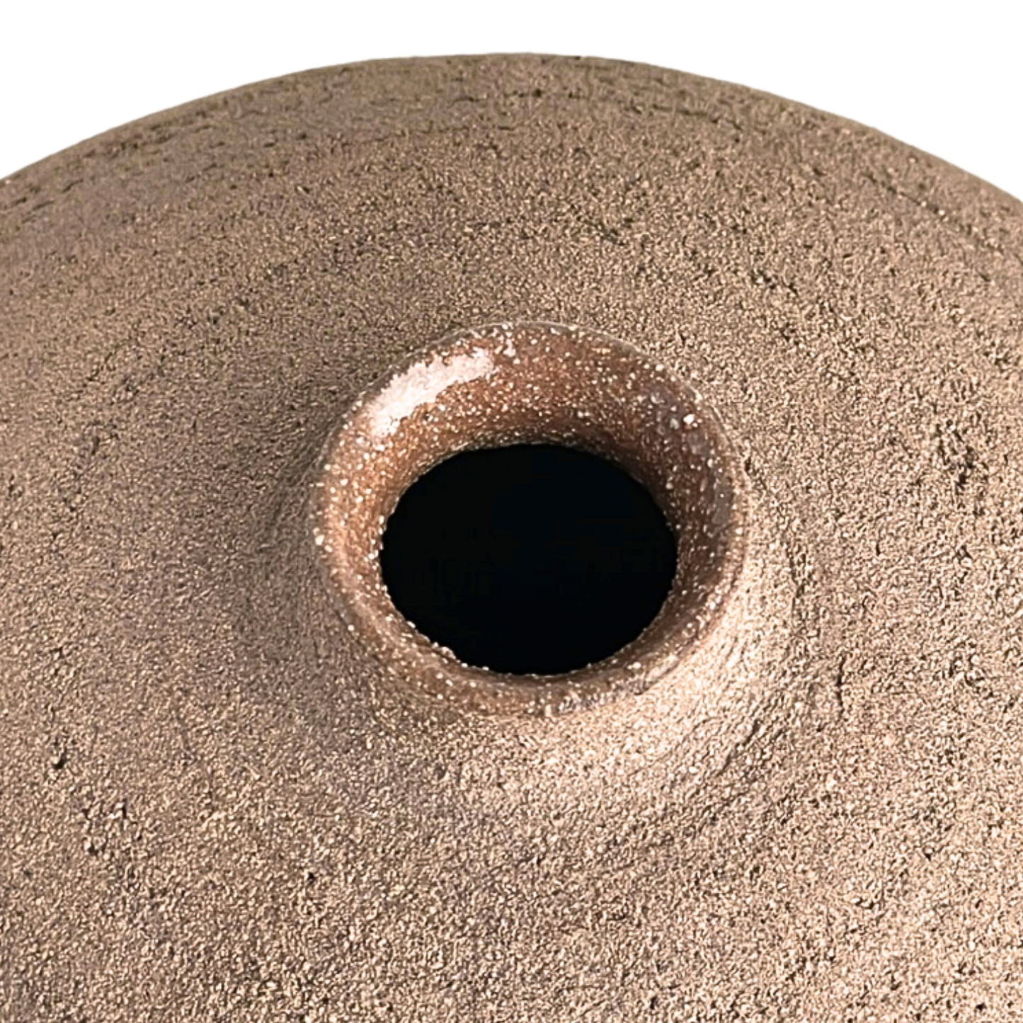 VASE // ROUND RAW BROWN