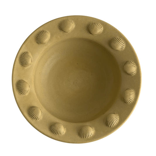 BOWL // DESERT YELLOW WITH SHELLS
