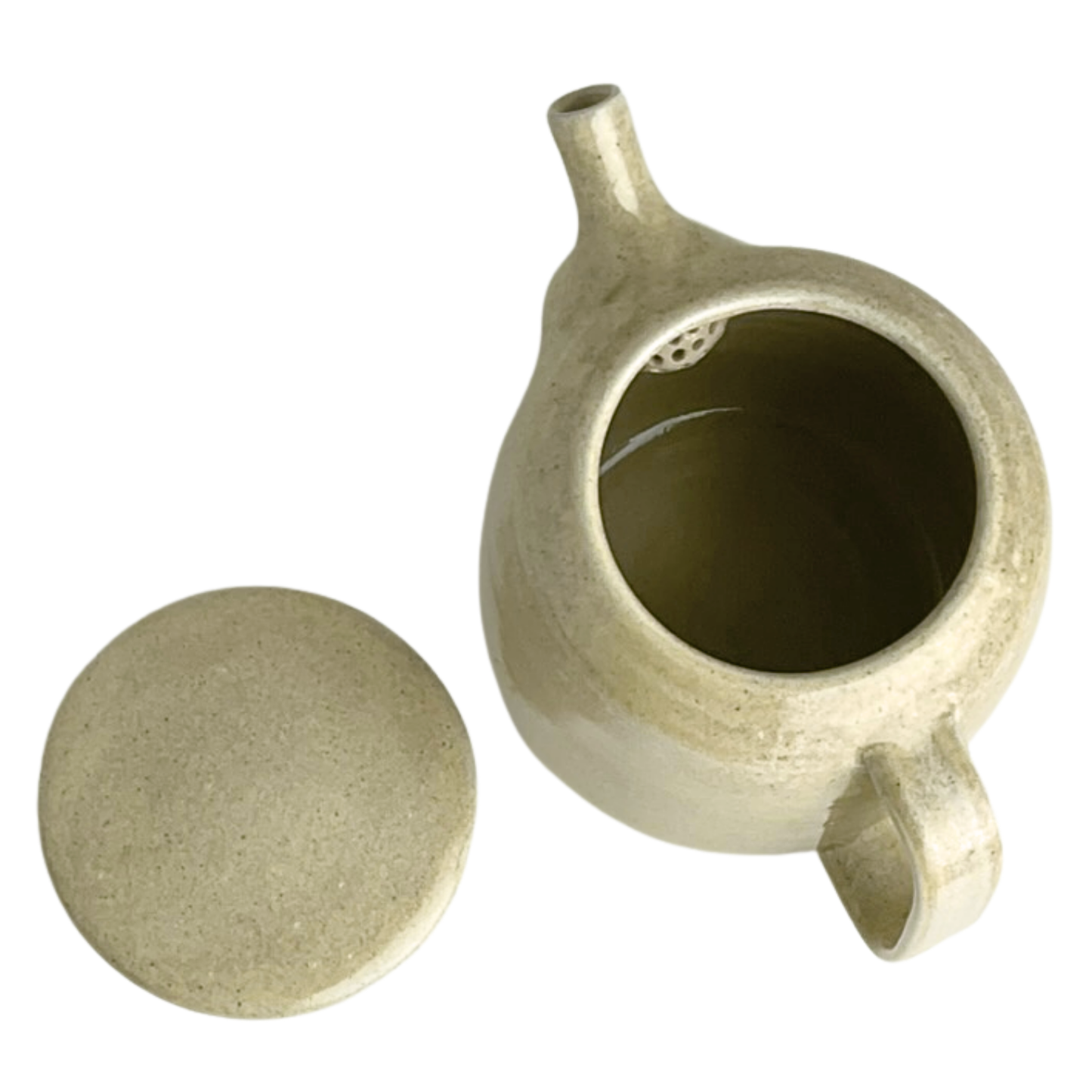 TEAPOT // GLOSSY SPECKLED BEIGE