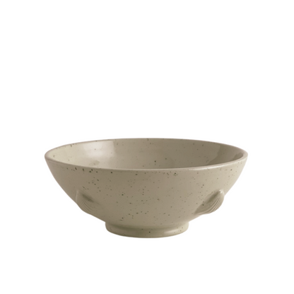 BOWL // SPECKLED BEIGE SHELLS