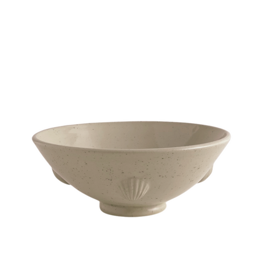 BOWL // SPECKLED BEIGE SHELLS