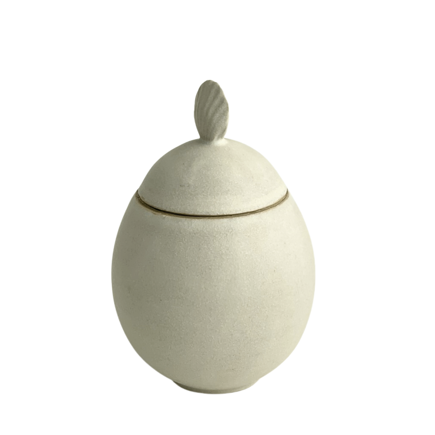 LIDDED JAR // QUEEN SCALLOP SATIN WHITE