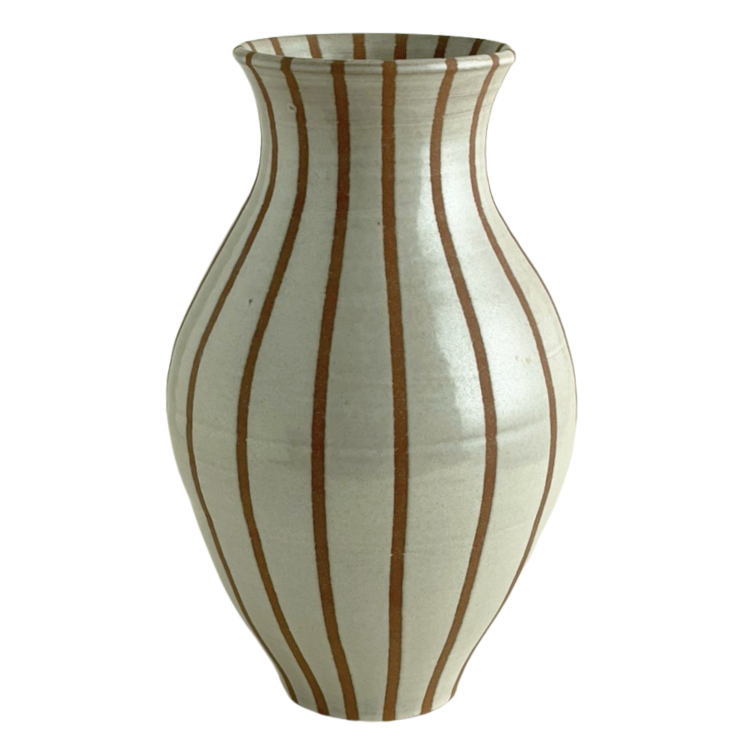 VASE // STRIPED EARTHENWARE