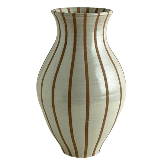 VASE // STRIPED EARTHENWARE