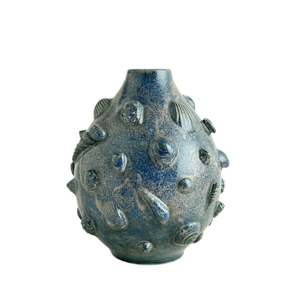 VASE // NAVY SHELLSCAPE