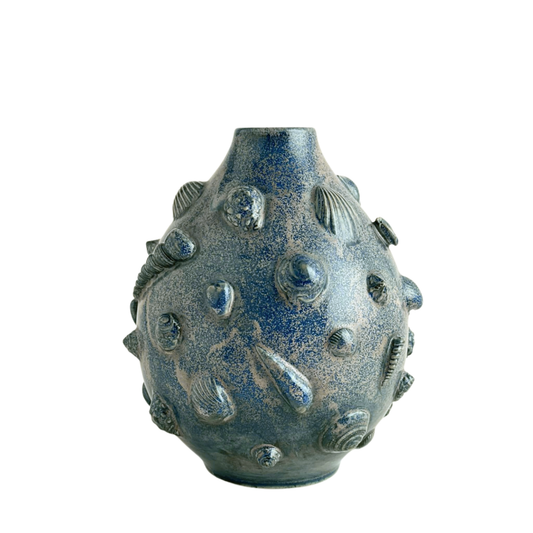 VASE // NAVY SHELLSCAPE