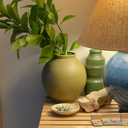 VESSEL // PESTO GREEN MOON JAR