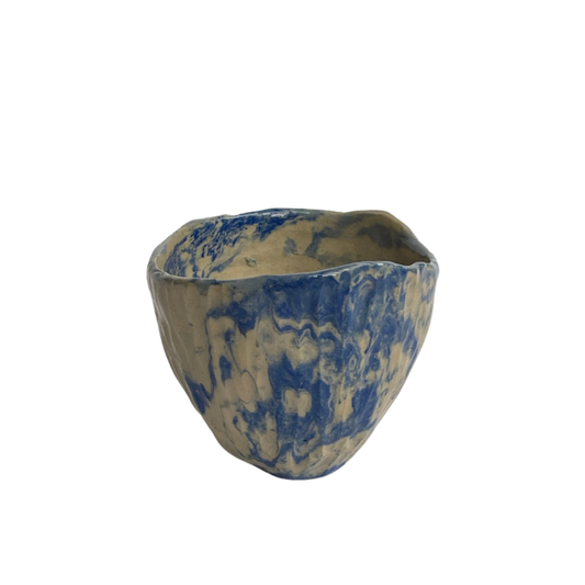 CUP // BLUE BEIGE GLOSSY