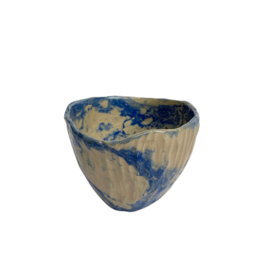 CUP // BLUE BEIGE GLOSSY