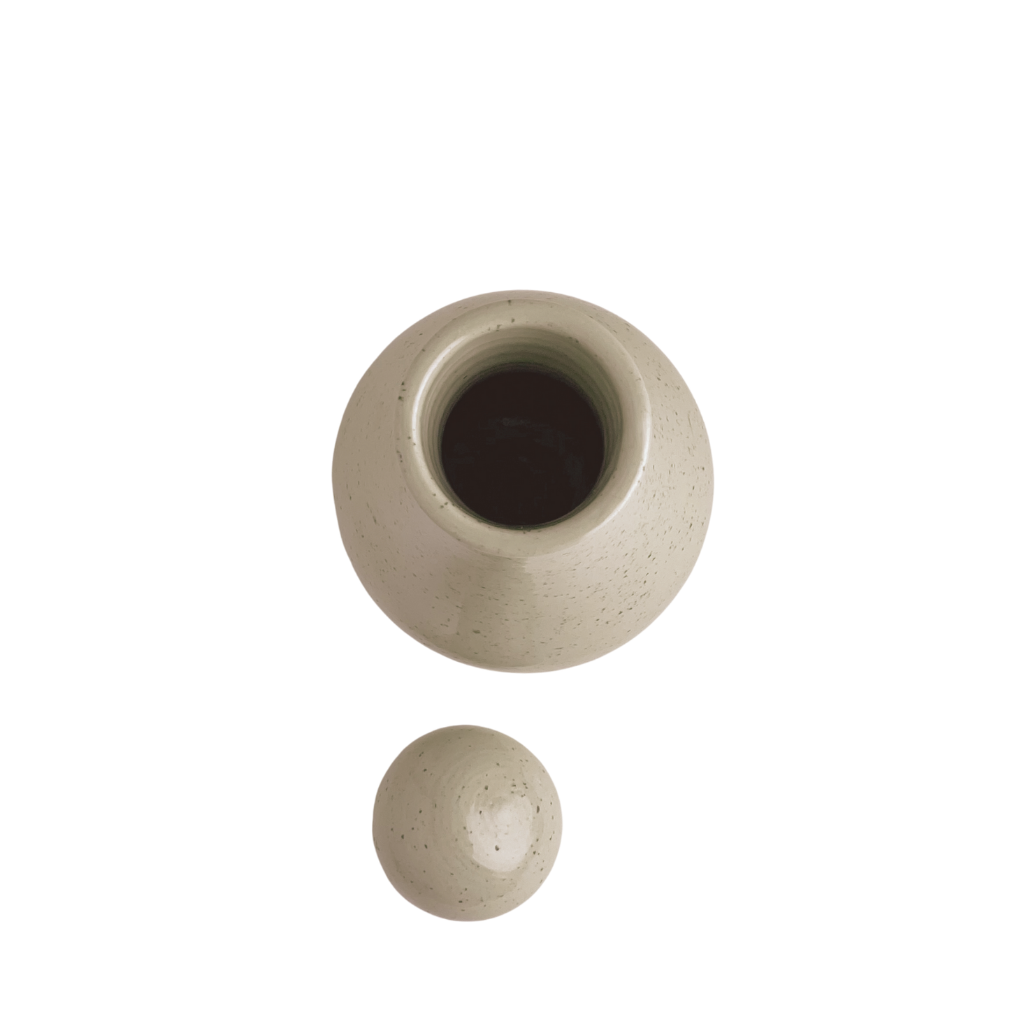 CARAFE // SPECKLED GLOSSY BEIGE