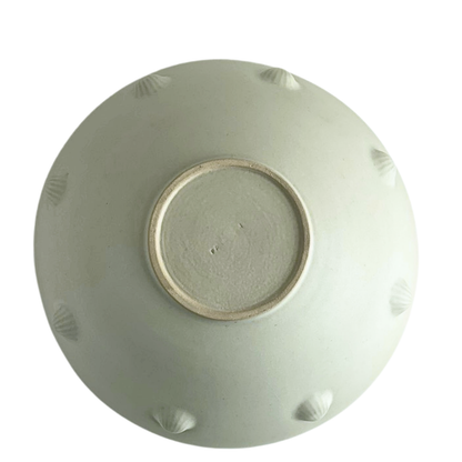 BOWL // LARGE SATIN WHITE SHELLS