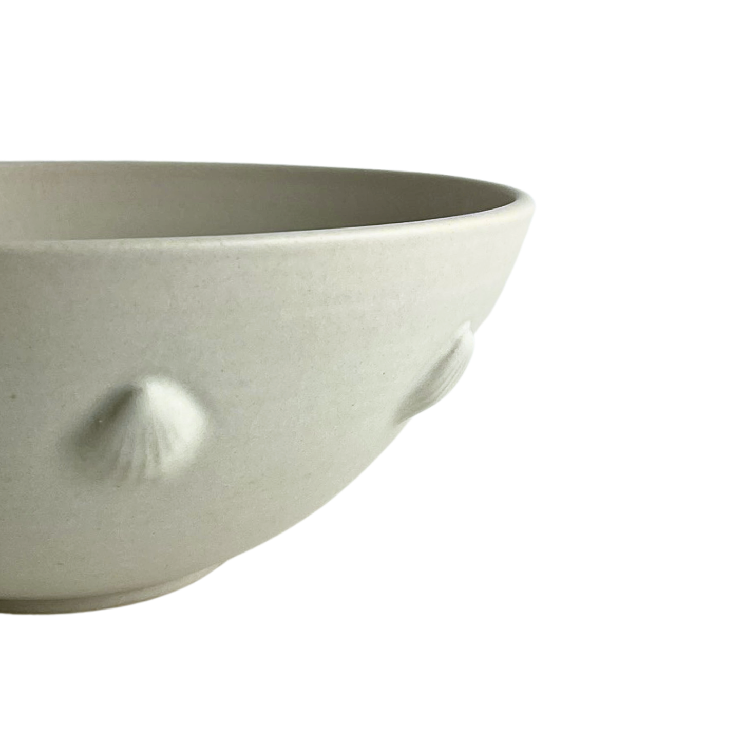 BOWL // LARGE SATIN WHITE SHELLS