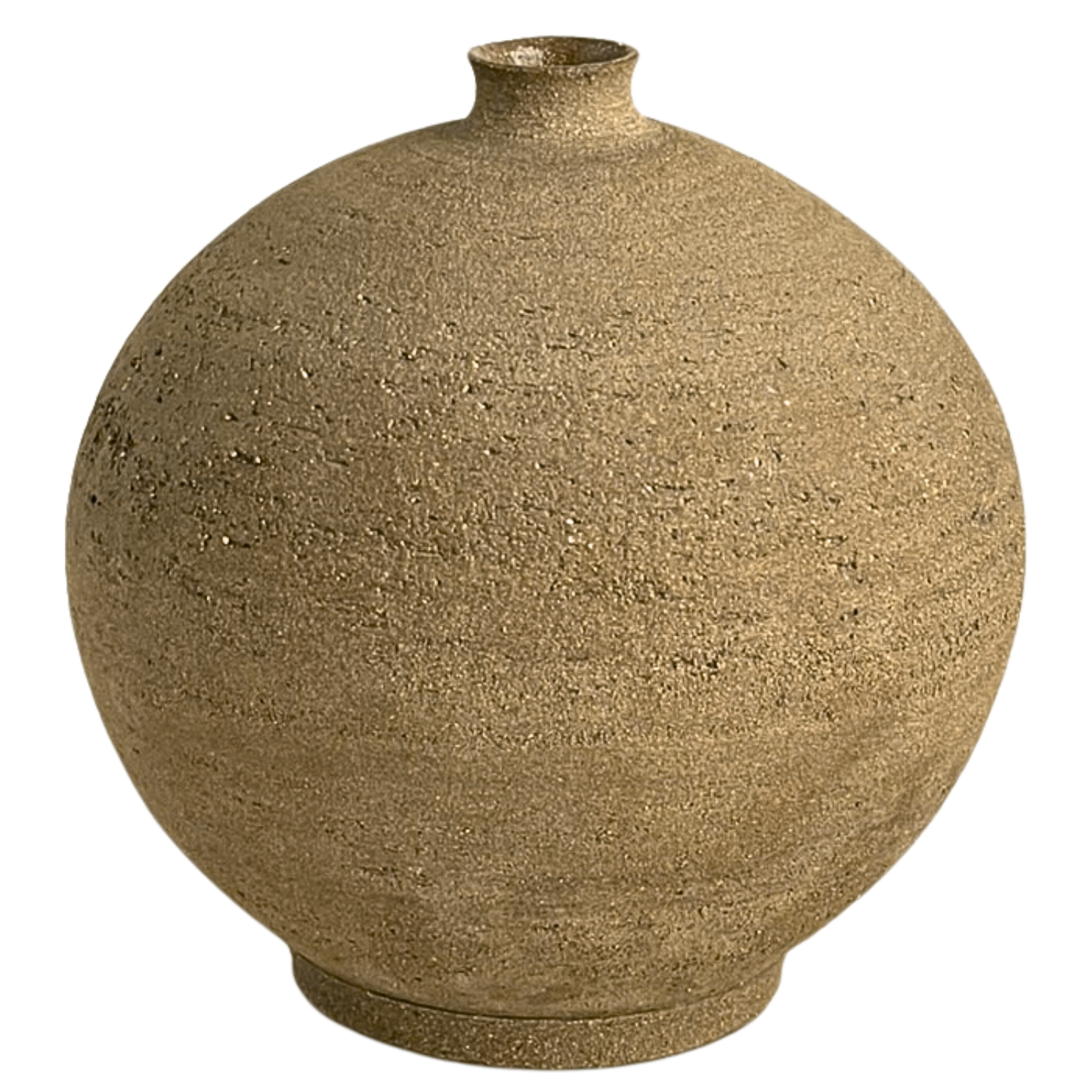 VASE // ROUND RAW BROWN