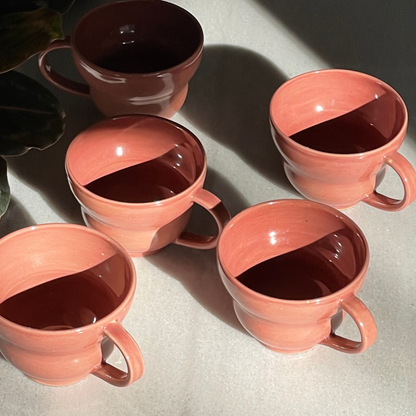 CAPPUCINO MUG // CORAL PINK