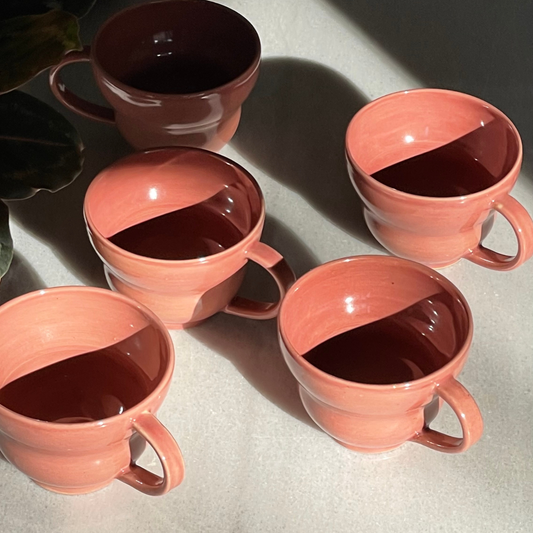 CAPPUCINO MUG // CORAL PINK