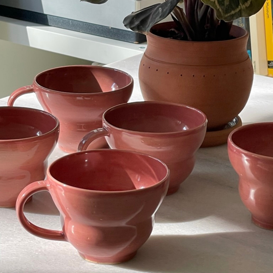 CAPPUCINO MUG // CORAL PINK