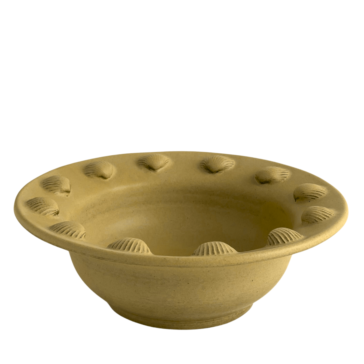 BOWL // DESERT YELLOW WITH SHELLS