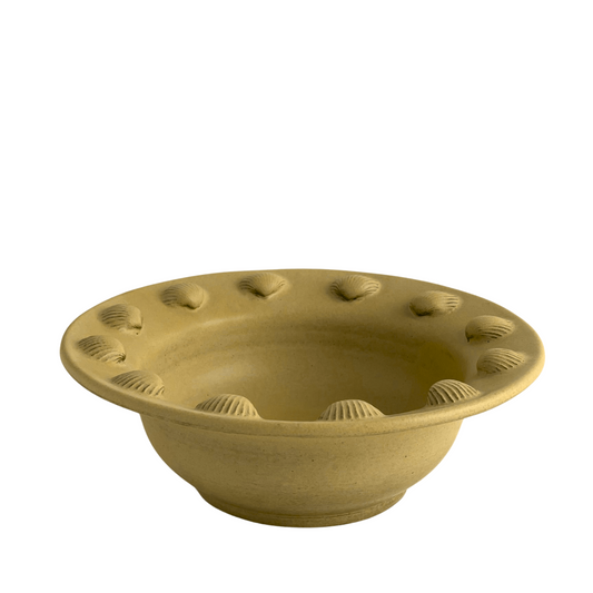 BOWL // DESERT YELLOW WITH SHELLS