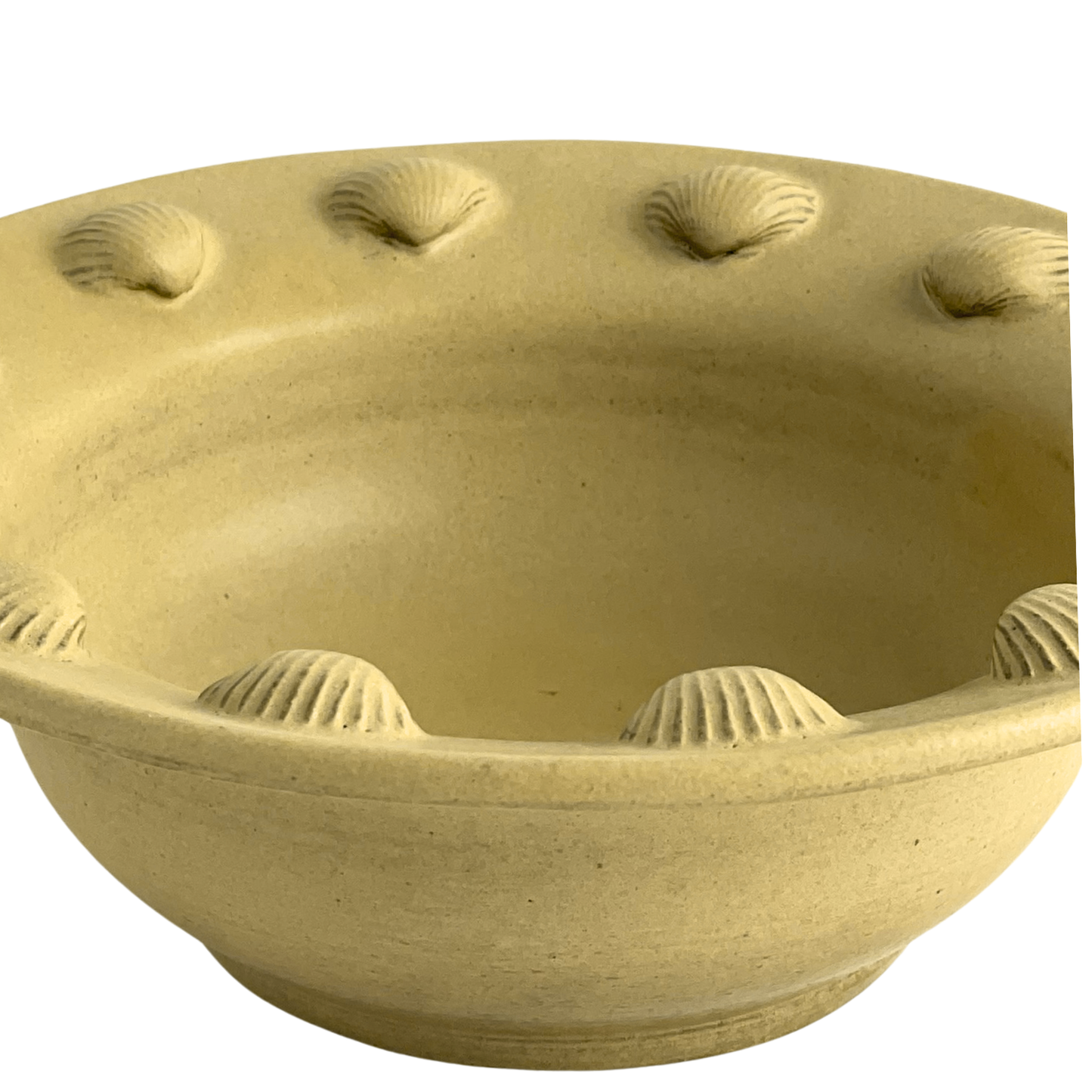 BOWL // DESERT YELLOW WITH SHELLS